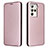 Coque Portefeuille Livre Cuir Etui Clapet L02Z pour HTC U23 5G Or Rose