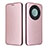 Coque Portefeuille Livre Cuir Etui Clapet L02Z pour Huawei Honor Magic5 Lite 5G Or Rose