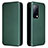 Coque Portefeuille Livre Cuir Etui Clapet L02Z pour Huawei Mate X2 Vert