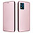 Coque Portefeuille Livre Cuir Etui Clapet L02Z pour Motorola Moto E13 Or Rose