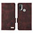 Coque Portefeuille Livre Cuir Etui Clapet L02Z pour Motorola Moto E30 Marron