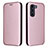 Coque Portefeuille Livre Cuir Etui Clapet L02Z pour Motorola Moto Edge S30 5G Or Rose