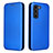 Coque Portefeuille Livre Cuir Etui Clapet L02Z pour Motorola Moto G200 5G Bleu