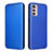 Coque Portefeuille Livre Cuir Etui Clapet L02Z pour Motorola Moto G42 Bleu