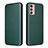 Coque Portefeuille Livre Cuir Etui Clapet L02Z pour Motorola Moto G42 Vert