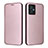 Coque Portefeuille Livre Cuir Etui Clapet L02Z pour Motorola Moto G54 5G Or Rose