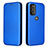 Coque Portefeuille Livre Cuir Etui Clapet L02Z pour Motorola Moto G71 5G Bleu