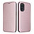 Coque Portefeuille Livre Cuir Etui Clapet L02Z pour Motorola Moto G71s 5G Or Rose