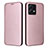 Coque Portefeuille Livre Cuir Etui Clapet L02Z pour Motorola Moto G84 5G Or Rose