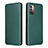 Coque Portefeuille Livre Cuir Etui Clapet L02Z pour Nokia G11 Vert