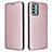 Coque Portefeuille Livre Cuir Etui Clapet L02Z pour Nokia G22 Or Rose