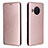 Coque Portefeuille Livre Cuir Etui Clapet L02Z pour Nokia X10 Or Rose