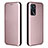 Coque Portefeuille Livre Cuir Etui Clapet L02Z pour Oppo A16s Or Rose