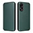 Coque Portefeuille Livre Cuir Etui Clapet L02Z pour Oppo A78 4G Vert