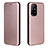 Coque Portefeuille Livre Cuir Etui Clapet L02Z pour Oppo F19 Pro+ Plus 5G Or Rose