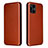 Coque Portefeuille Livre Cuir Etui Clapet L02Z pour Oppo Find X3 Pro 5G Marron