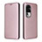 Coque Portefeuille Livre Cuir Etui Clapet L02Z pour Oppo Reno10 Pro+ Plus 5G Or Rose