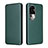 Coque Portefeuille Livre Cuir Etui Clapet L02Z pour Oppo Reno10 Pro+ Plus 5G Vert