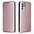 Coque Portefeuille Livre Cuir Etui Clapet L02Z pour Oppo Reno6 Z 5G Or Rose