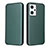 Coque Portefeuille Livre Cuir Etui Clapet L02Z pour Oppo Reno7 A Vert