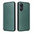 Coque Portefeuille Livre Cuir Etui Clapet L02Z pour Oppo Reno8 T 4G Vert