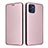 Coque Portefeuille Livre Cuir Etui Clapet L02Z pour Samsung Galaxy A03 Or Rose