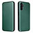 Coque Portefeuille Livre Cuir Etui Clapet L02Z pour Samsung Galaxy A04s Vert