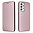 Coque Portefeuille Livre Cuir Etui Clapet L02Z pour Samsung Galaxy A23 4G Or Rose