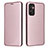 Coque Portefeuille Livre Cuir Etui Clapet L02Z pour Samsung Galaxy F13 4G Or Rose