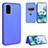 Coque Portefeuille Livre Cuir Etui Clapet L02Z pour Samsung Galaxy S20 FE 4G Bleu