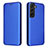 Coque Portefeuille Livre Cuir Etui Clapet L02Z pour Samsung Galaxy S22 5G Bleu