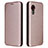 Coque Portefeuille Livre Cuir Etui Clapet L02Z pour Samsung Galaxy XCover 5 SM-G525F Or Rose