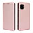 Coque Portefeuille Livre Cuir Etui Clapet L02Z pour Sharp Aquos Sense4 Basic Or Rose