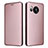 Coque Portefeuille Livre Cuir Etui Clapet L02Z pour Sharp Aquos Sense7 Or Rose