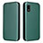 Coque Portefeuille Livre Cuir Etui Clapet L02Z pour Sharp Aquos wish Vert