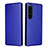 Coque Portefeuille Livre Cuir Etui Clapet L02Z pour Sony Xperia 1 IV SO-51C Bleu