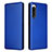 Coque Portefeuille Livre Cuir Etui Clapet L02Z pour Sony Xperia 5 IV Bleu