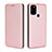 Coque Portefeuille Livre Cuir Etui Clapet L02Z pour Wiko View5 Or Rose