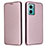 Coque Portefeuille Livre Cuir Etui Clapet L02Z pour Xiaomi Redmi Note 11E 5G Or Rose