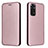 Coque Portefeuille Livre Cuir Etui Clapet L02Z pour Xiaomi Redmi Note 11S 4G Or Rose