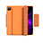 Coque Portefeuille Livre Cuir Etui Clapet L03 pour Apple iPad Pro 11 (2022) Orange