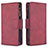 Coque Portefeuille Livre Cuir Etui Clapet L03 pour Apple iPhone 13 Pro Vin Rouge