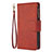 Coque Portefeuille Livre Cuir Etui Clapet L03 pour Apple iPhone 14 Pro Marron Petit