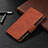 Coque Portefeuille Livre Cuir Etui Clapet L03 pour Apple iPhone 14 Pro Marron Petit