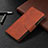 Coque Portefeuille Livre Cuir Etui Clapet L03 pour Apple iPhone 14 Pro Max Marron Petit