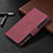 Coque Portefeuille Livre Cuir Etui Clapet L03 pour Apple iPhone 15 Pro Vin Rouge Petit