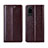 Coque Portefeuille Livre Cuir Etui Clapet L03 pour Huawei Honor Play4 Pro 5G Marron