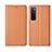 Coque Portefeuille Livre Cuir Etui Clapet L03 pour Huawei Nova 7 5G Orange