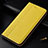 Coque Portefeuille Livre Cuir Etui Clapet L03 pour LG G8 ThinQ Jaune