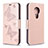 Coque Portefeuille Livre Cuir Etui Clapet L03 pour Nokia 6.2 Or Rose